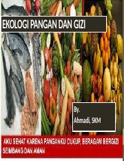 ekologi pangan dan gizi pdf
